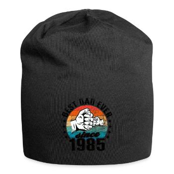 Meilleur papa du monde depuis 1985 Fête des pères - Bonnet en jersey - noir - Devant
