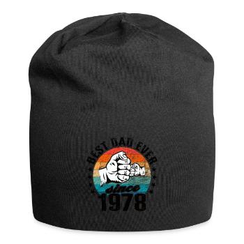 Bester Papa der Welt seit 1978 Vatertag - Jersey-Beanie - Schwarz - Vorne