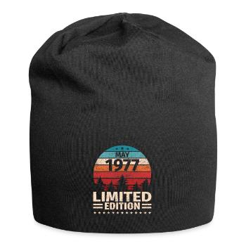 46ème anniversaire Mai Millésime 1977 Millésime - Bonnet en jersey - noir - Devant