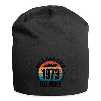 Meilleur papa du monde depuis 1973 anniversaire de la fête des pères - Bonnet en jersey - noir - Devant