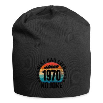 Best dad in the world since 1970 Father's Day birthday - Jersey Beanie - black - Front