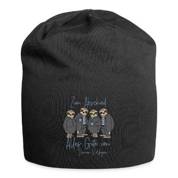 Jobwechsel Alles Gute Neuer Job Abschied Kollege - Jersey-Beanie - Schwarz - Vorne