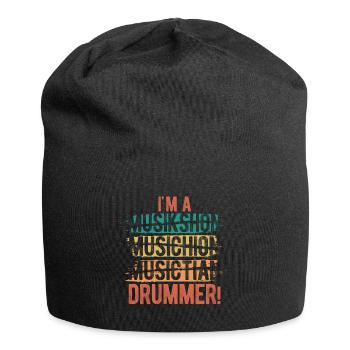 Schlagzeug Spieler Drummer - Jersey-Beanie - Schwarz - Vorne