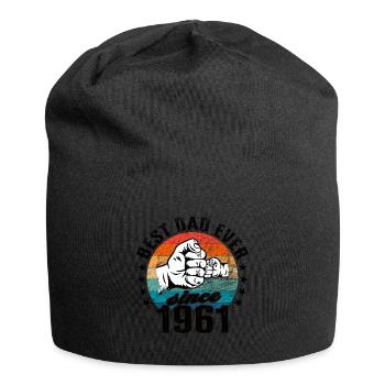 Meilleur papa du monde depuis 1961 Fête des Pères - Bonnet en jersey - noir - Devant