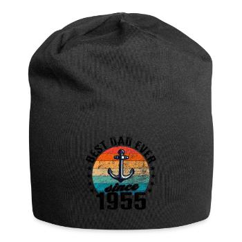 Bester Papa der Welt seit 1955 Vatertag - Jersey-Beanie - Schwarz - Vorne