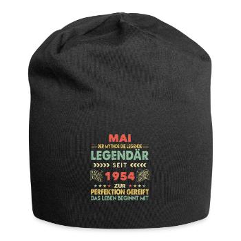 69. Geburtstag Mai Jahrgang 1954 Vintage - Jersey-Beanie - Schwarz - Vorne