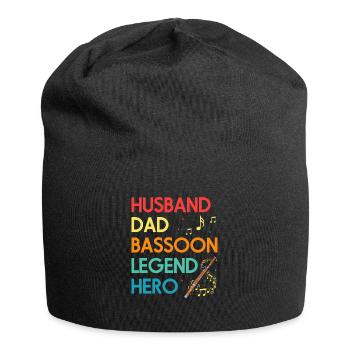 Fagott Blasinstrument Design für Fagottist - Jersey-Beanie - Schwarz - Vorne