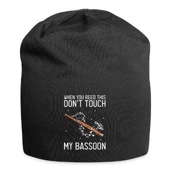 Basson pour basson anches et bassoniste - Bonnet en jersey - noir - Devant
