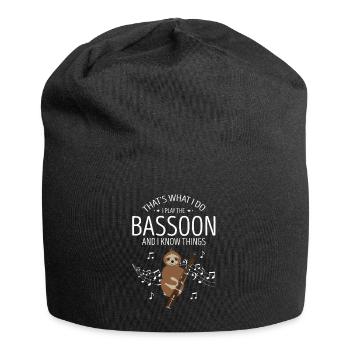 Basson pour basson anches et bassoniste - Bonnet en jersey - noir - Devant