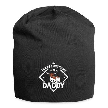 Texas Longhorn Daddy - Texas Longhorn Beef - Jersey Beanie - black - Front