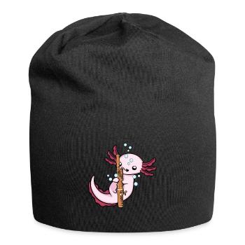 Axolotl Bassoon Musical Instrument Big Band Oboe - Jersey Beanie - black - Front