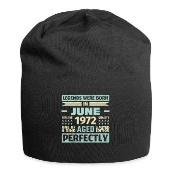 51ème anniversaire Juin Millésime 1972 Millésime - Bonnet en jersey - noir - Devant