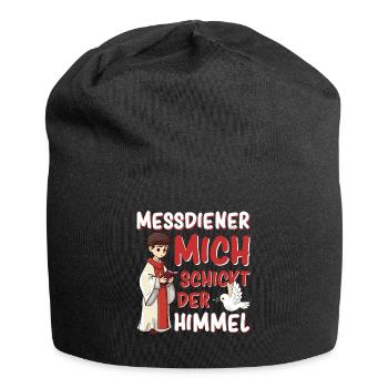 Ministrant Messdiener Mich Schickt Der Himmel - Jersey-Beanie - Schwarz - Vorne