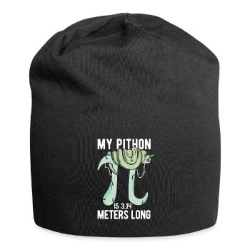 Reptilien Für Fans Von Schlangen - Jersey-Beanie - Schwarz - Vorne