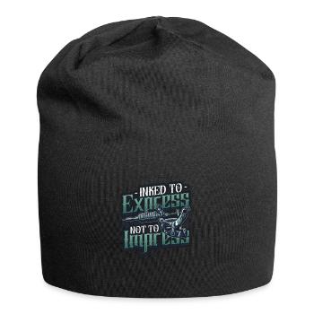 Encré pour exprimer, pas pour impressionner le tatouage - Bonnet en jersey - noir - Devant