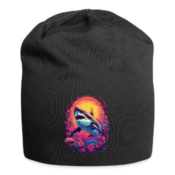 Fleur de requin Oceanographe Plongeur Cadeau - Bonnet en jersey - noir - Devant