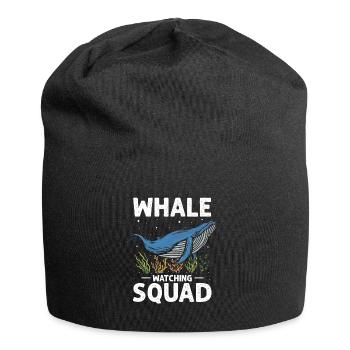 Meeressäuger für Orca-Beobachtung und Buckelwal - Jersey-Beanie - Schwarz - Vorne