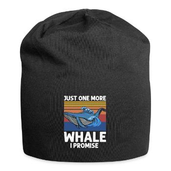 Ozean Meer Wal Zitat für Wal Meeressäugetiere - Jersey-Beanie - Schwarz - Vorne