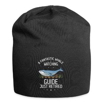 Beluga Whale Design für Meeressäuger und Orca - Jersey-Beanie - Schwarz - Vorne
