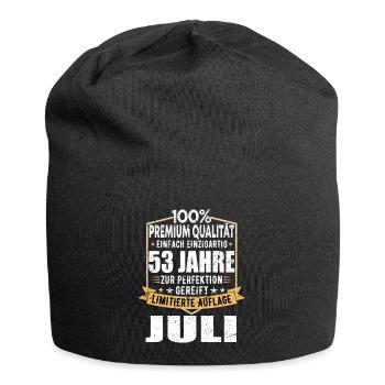 53. Geburtstag Juli Jahrgang 1970 Vintage - Jersey-Beanie - Schwarz - Vorne
