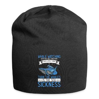 Meeressäuger für Orca-Beobachtung und Buckelwal - Jersey-Beanie - Schwarz - Vorne