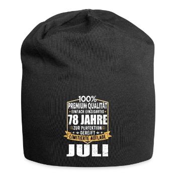 78. Geburtstag Juli Jahrgang 1945 Vintage - Jersey-Beanie - Schwarz - Vorne