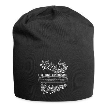 Mundharmonika Instrument und Mundharmonika - Jersey-Beanie - Schwarz - Vorne