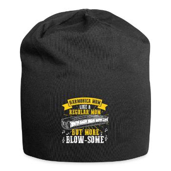 Französische Harfinisten und Harmonikaspieler - Jersey-Beanie - Schwarz - Vorne
