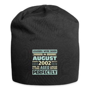 21ème anniversaire août millésime 2002 millésime - Bonnet en jersey - noir - Devant
