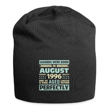 27th Birthday August Vintage 1996 Vintage - Jersey Beanie - black - Front
