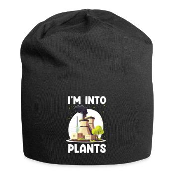 Kernenergie Design für Erneuerbare Kernenergie - Jersey-Beanie - Schwarz - Vorne