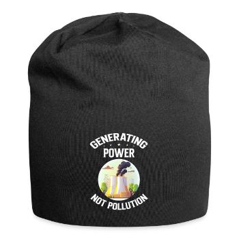 Nuklearplan Design für Kernenergie und Kernkraft - Jersey-Beanie - Schwarz - Vorne