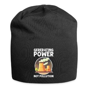 Kernenergie Spruch für Kernenergie - Jersey-Beanie - Schwarz - Vorne
