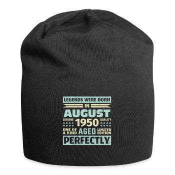 73. Geburtstag August Jahrgang 1950 Vintage - Jersey-Beanie - Schwarz - Vorne