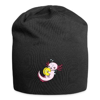 Axolotl Becken Musikinstrument Orchester Becken - Jersey-Beanie - Schwarz - Vorne