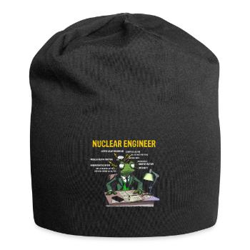 Kernenergie Spruch für Kernenergie - Jersey-Beanie - Schwarz - Vorne