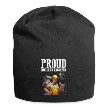 Kernenergie Spruch für Kernenergie - Jersey-Beanie - Schwarz - Vorne