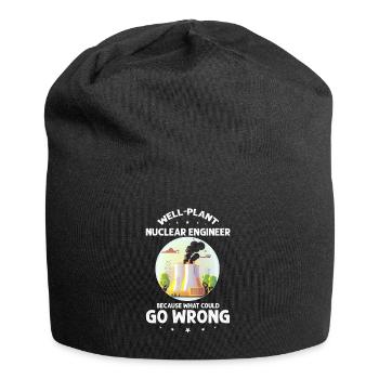 Kernenergie Spruch für Kernenergie - Jersey-Beanie - Schwarz - Vorne