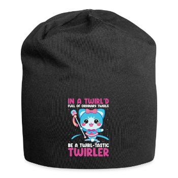 Stocktanz Design für Stabtänzerin - Jersey-Beanie - Schwarz - Vorne