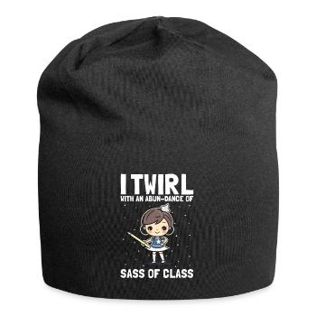 Gymnastik Design für Taktstock drehen - Jersey-Beanie - Schwarz - Vorne