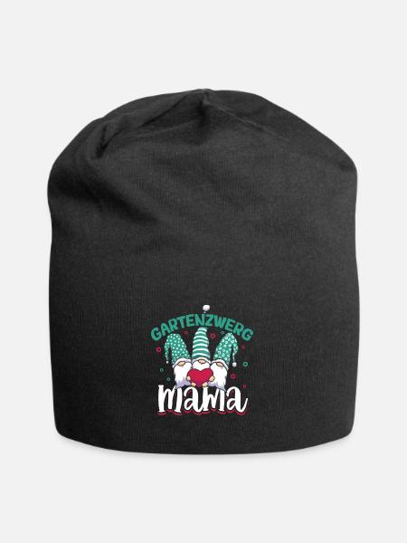 Gartenzwerg Mama - Jersey-Beanie - Schwarz
