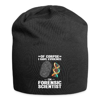 Gerichtsmediziner und Forensischer Analyst - Jersey-Beanie - Schwarz - Vorne