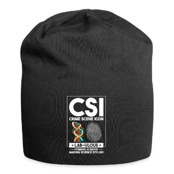 Forensik und forensische Wissenschaft - Jersey-Beanie - Schwarz - Vorne
