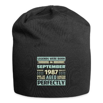 36ème Anniversaire Août Millésime 1987 - Bonnet en jersey - noir - Devant