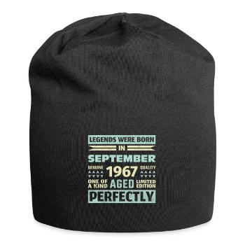 56ème anniversaire août millésime 1967 millésime - Bonnet en jersey - noir - Devant