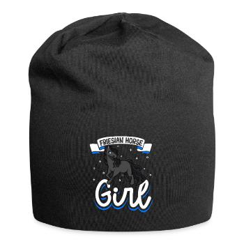 Frisonne Fille - Bonnet en jersey - noir - Devant