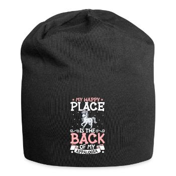 Mon endroit préféré - Appaloosa - Bonnet en jersey - noir - Devant