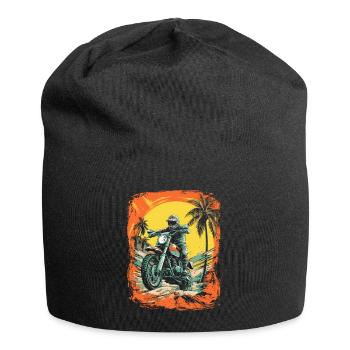 Tenue de motard de motocross pour les tours à moto - Bonnet en jersey - noir - Devant