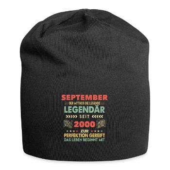 23. Geburtstag September Jahrgang 2000 Vintage - Jersey-Beanie - Schwarz - Vorne
