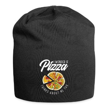 Pizza Liebehaber Gift - Jersey Beanie - black - Front